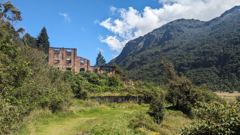valley with building