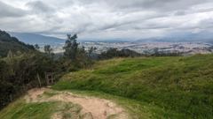 dirt trail above city