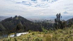 high overlook toward city