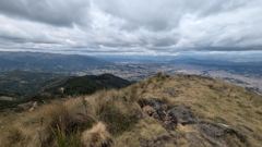 cloudy city overlook