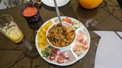 served meal or drink