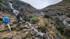 trail or route scene