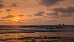 beach sunset