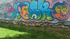 colorful wall mural
