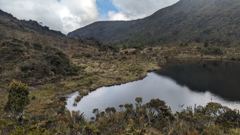 small mountain lake