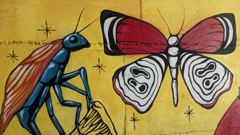 insect mural