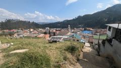 small town on hillside