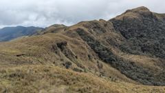 grassy mountain ridge