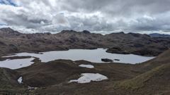 highland lake and mountain landscape