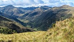mountain valley panorama