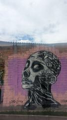 painted face mural
