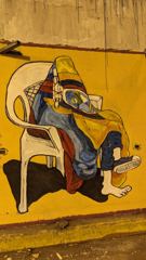 mural or painted figure
