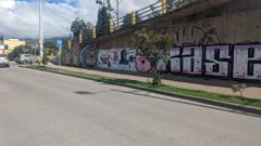 long roadside mural