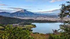 mountain lake landscape