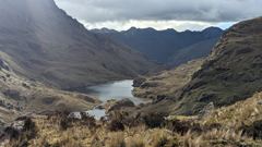 highland lake and mountain landscape