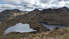 highland lake and mountain landscape