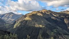 mountain ridge and valley