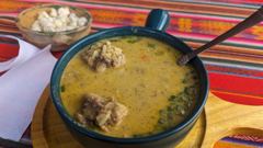 served soup